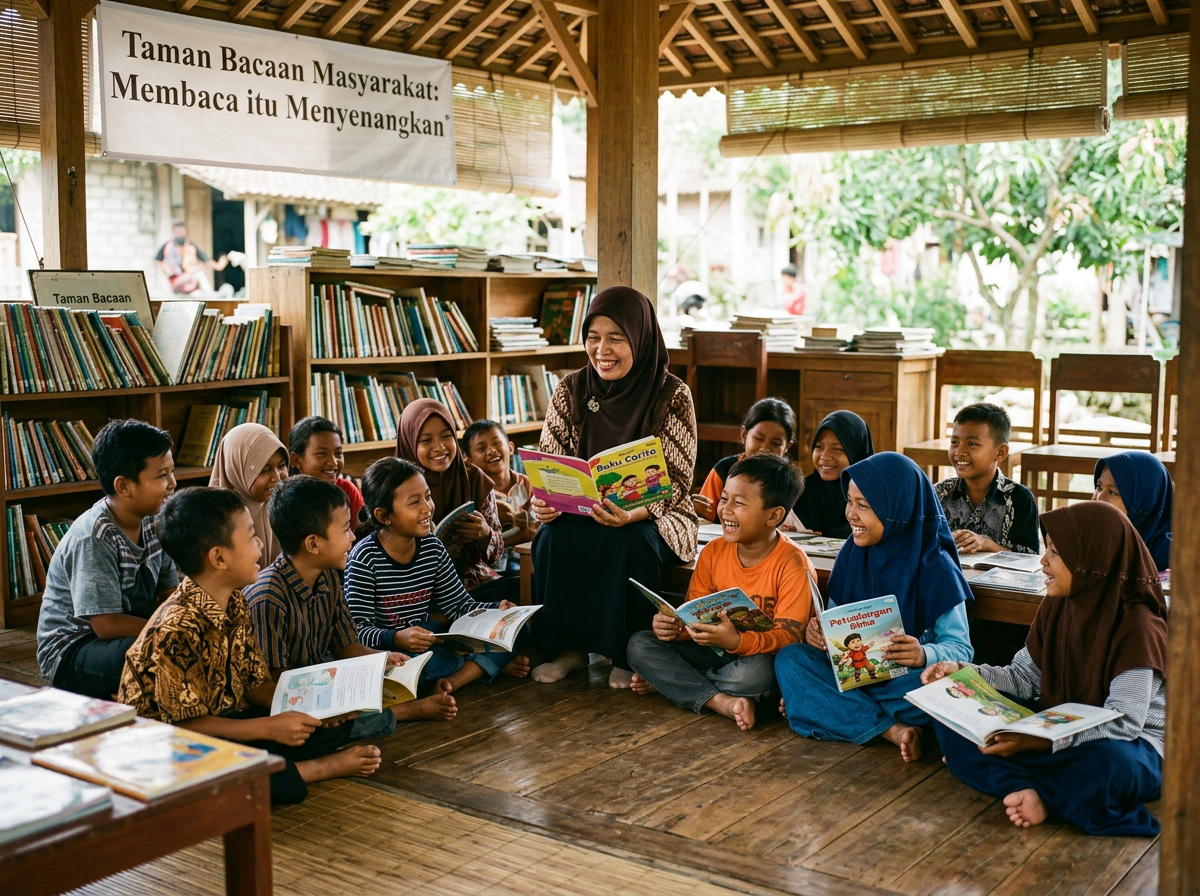 Kelas Literasi Digital untuk Anak Yatim